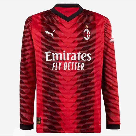 Tailandia Camiseta AC Milan 1ª ML 2023 2024